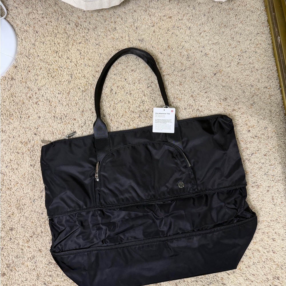 lululemon athletica Black Nylon Zip-Top Tote - Picture 3 of 6